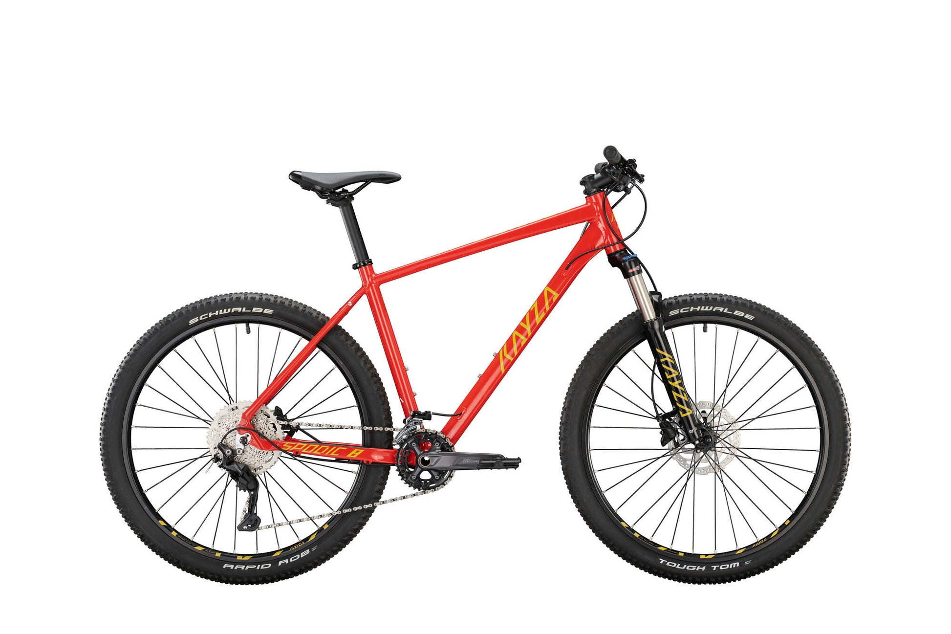 Kayza mtb hardtail spodic 8 mod. 22 bike spod.8 27,5 56 hardtail 20sp red yellow
