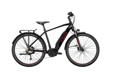 Kayza elektrische trekkingfiets talik dry 4 mod. 22 ebike talik dry 28 52 diam. 9sp black red
