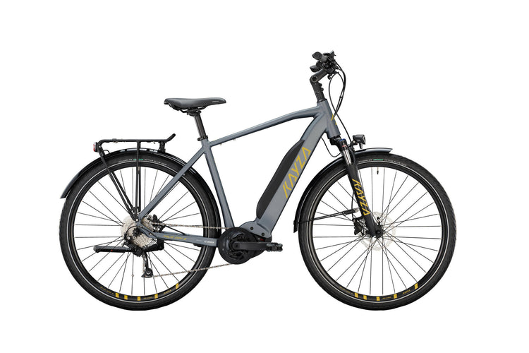 Kayza elektrische trekkingfiets talik dry 6 mod. 22 ebike talik dry 6 28 48 diam.9sp grey gold