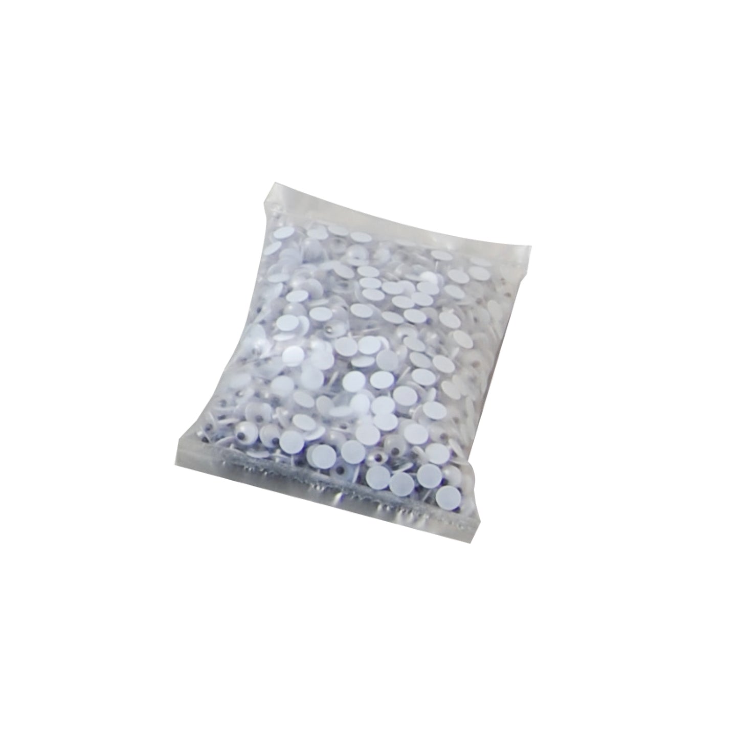 Vaessen creative • wiebeloogjes wit-zwart 6mm 1000pcs