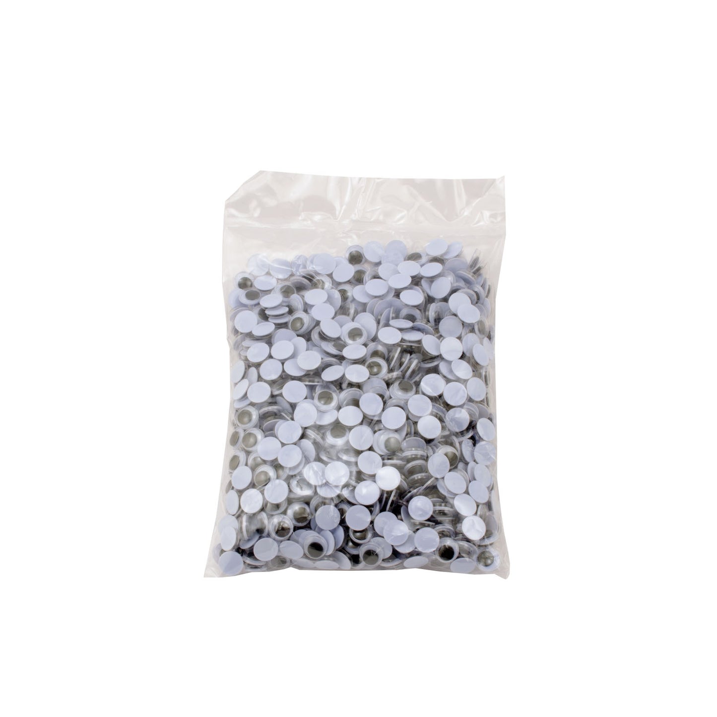 Vaessen creative • wiebeloogjes wit-zwart 8mm 1000pcs