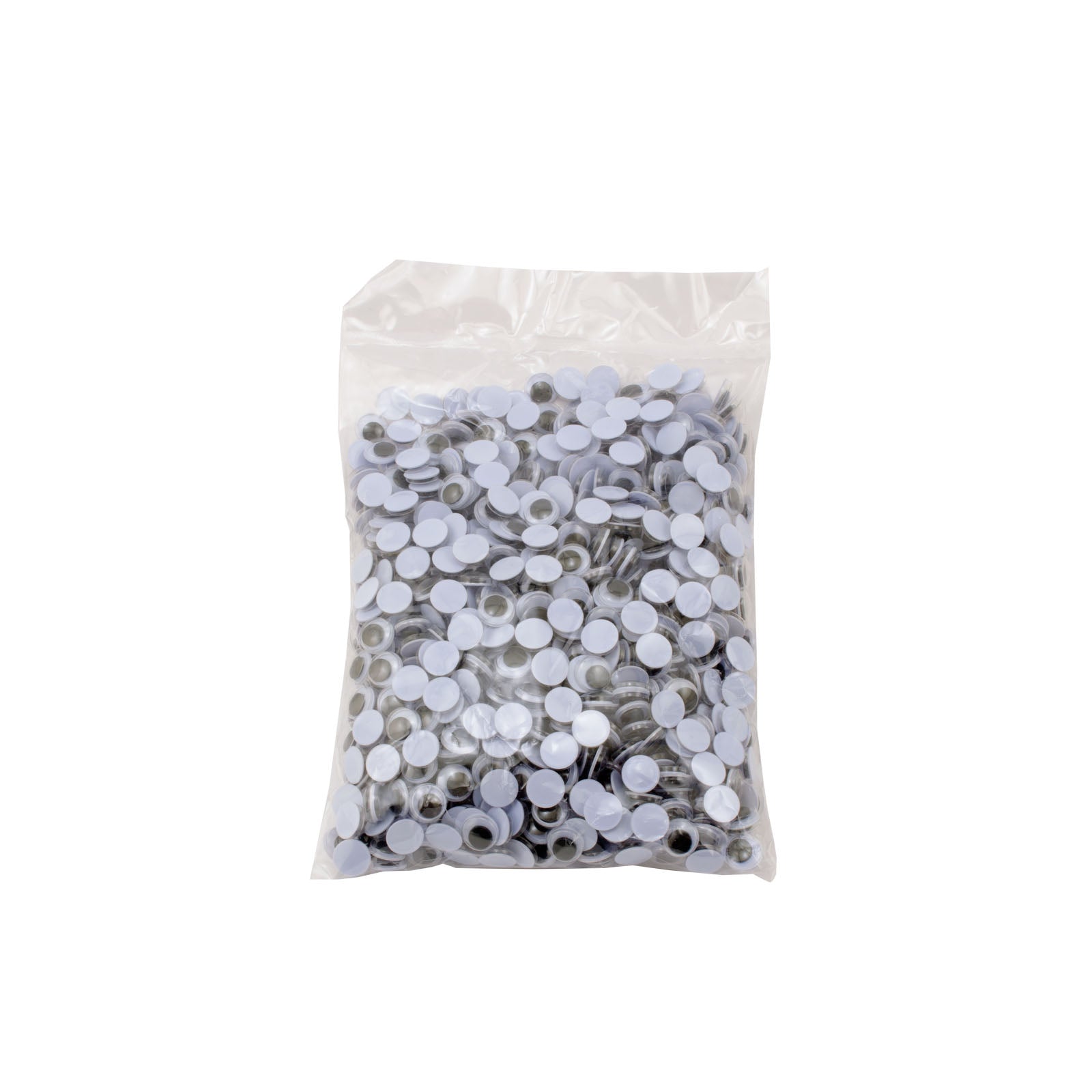 Vaessen creative • wiebeloogjes wit-zwart 8mm 1000pcs