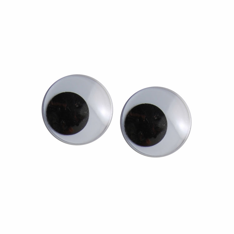 Vaessen creative • wiebeloogjes wit-zwart 12mm 1000pcs