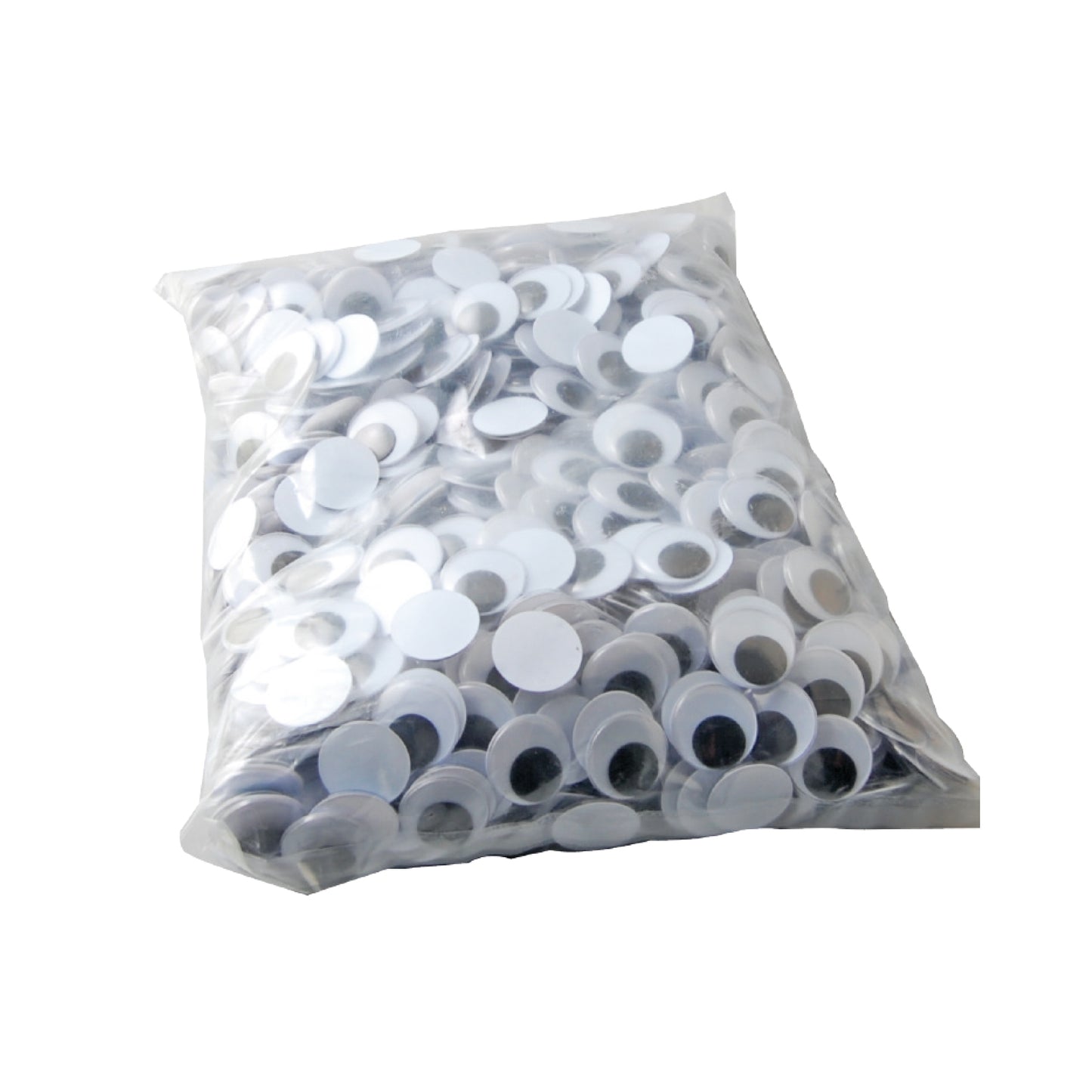 Vaessen creative • wiebeloogjes wit-zwart 18mm 1000pcs