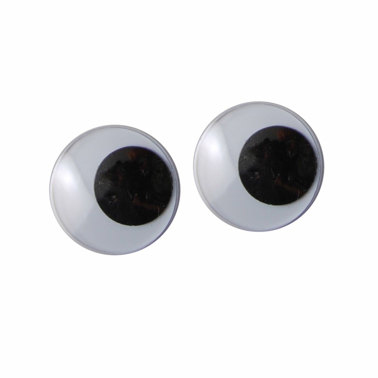 Vaessen creative • wiebeloogjes wit-zwart 18mm 8pcs