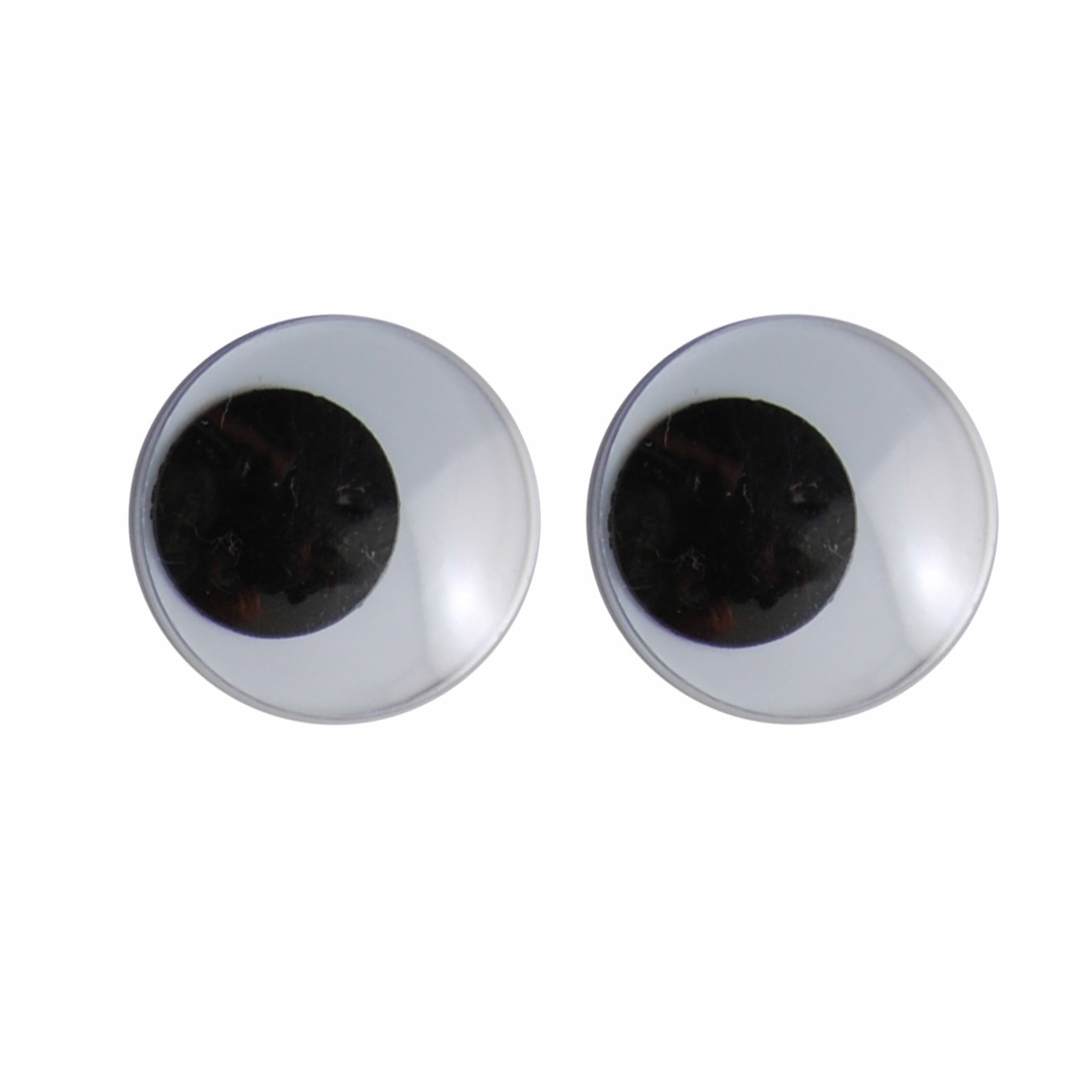 Vaessen creative • wiebeloogjes wit-zwart 25mm 4pcs