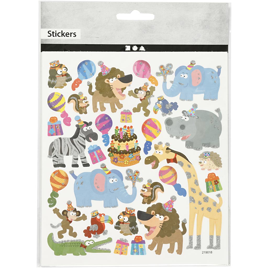 Https: www.cchobby.nl stickers-dieren-verjaardag-vel-15x16-5-cm-1-vel