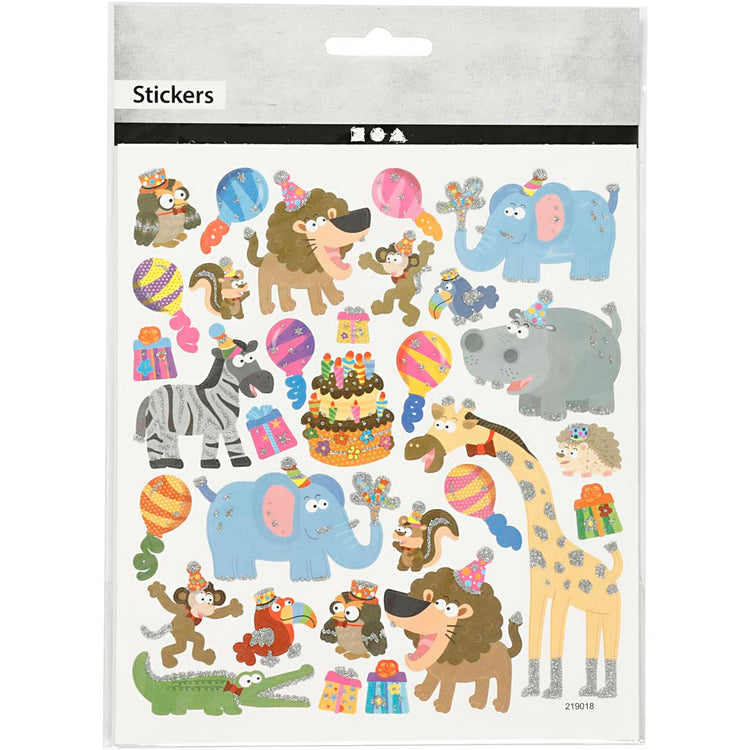 Https: www.cchobby.nl stickers-dieren-verjaardag-vel-15x16-5-cm-1-vel