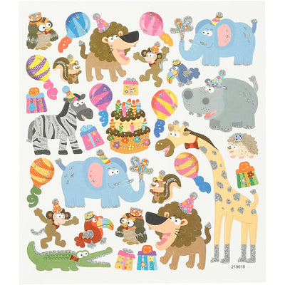 Https: www.cchobby.nl stickers-dieren-verjaardag-vel-15x16-5-cm-1-vel