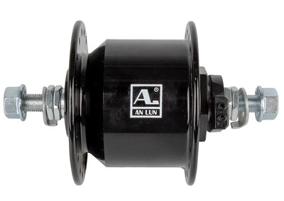 An lun anlun voornaaf naafdynamo 36g shimano comp vaste as zwart