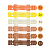 Selecta ministeck kleurenstrips, 9st.