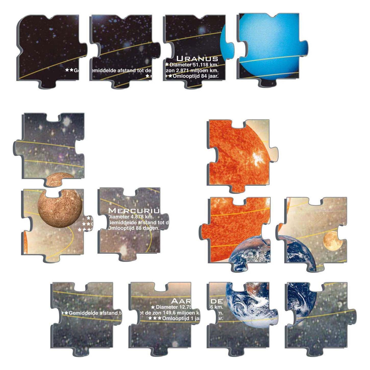 Larsen legpuzzel het zonnestelsel, 70st.