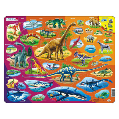 Larsen legpuzzel dieren natuur historisch, 85st.