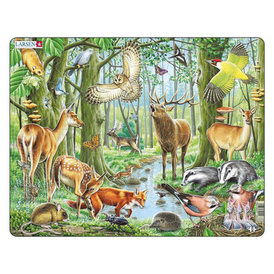 Larsen legpuzzel dieren - europese bossen, 40st.