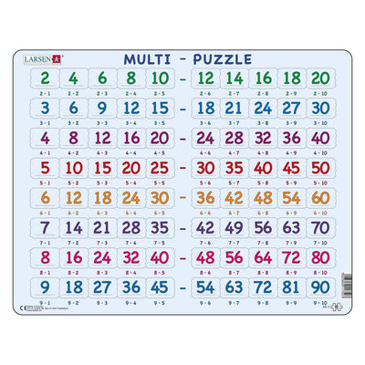 Larsen legpuzzel leren rekenen - tafels, 80st.