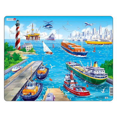Larsen legpuzzel de haven , 35st.