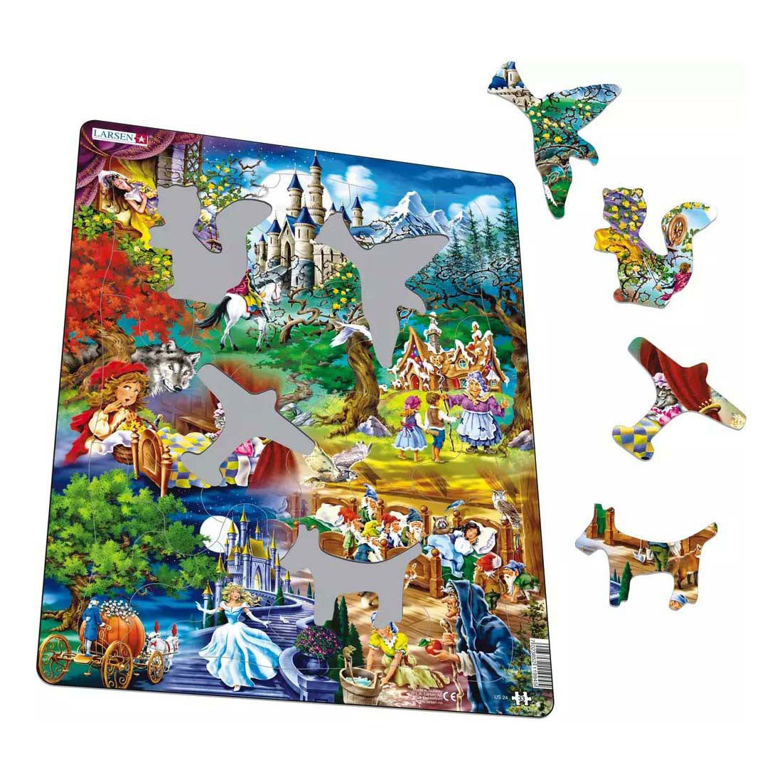 Selecta larsen legpuzzel de sprookjes van grimm, 33st.