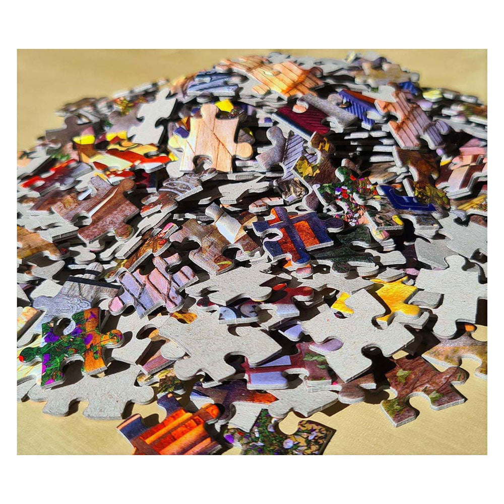 Castorland sunflowers in a peacock vase – puzzel – 1.000 stukjes – satijnen afwerking – perfecte pasvorm – europese kwaliteit