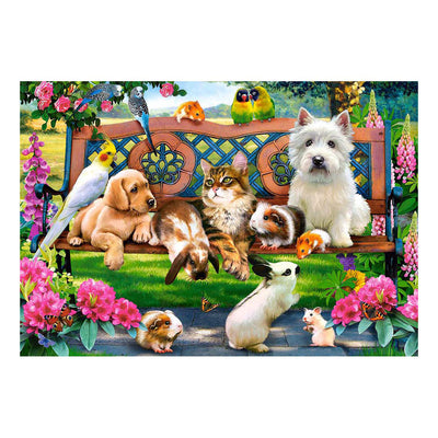 Castorland pets in the park – puzzel – 1.000 stukjes – satijnen afwerking – perfecte pasvorm – europese kwaliteit