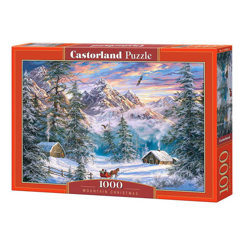 Selecta castorland legpuzzel mountain christmas, 1000st.
