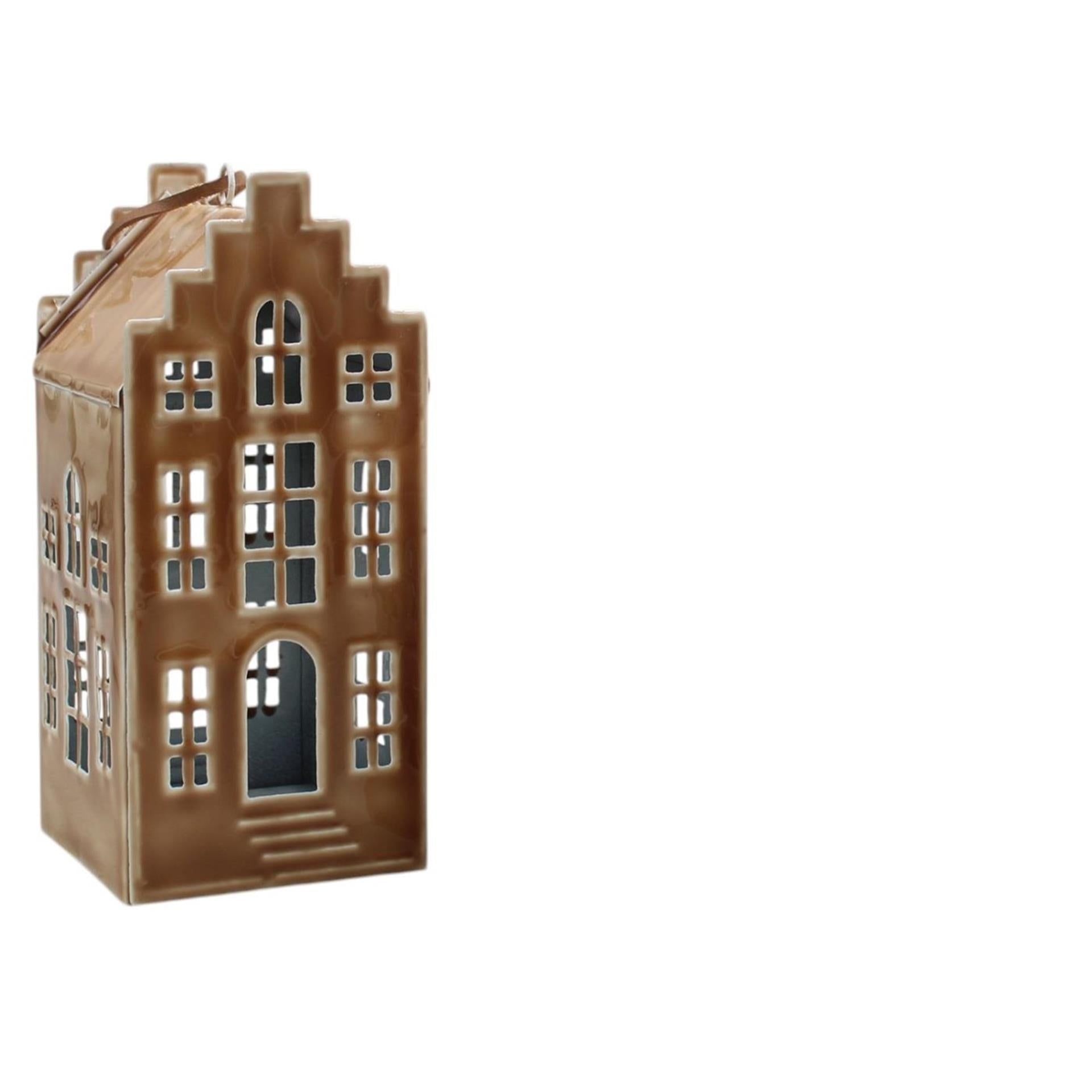 Mansion atmosphere decohanger huis bruin 4,5x11cm