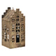 Mansion atmosphere decohanger huis antiek goud 8x8x18,5cm