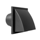 Renson 1069267 - dampkaprooster 1 klep pvc 741 (100-130) str 9005 (zwart) | 2 stuks