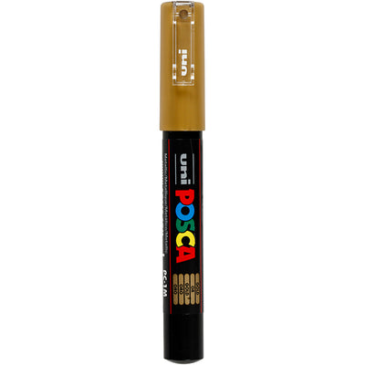 Uni posca verfmarker 1mc goud - conische punt - 1 mm