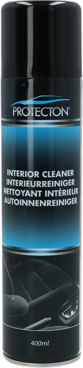Protecton interieurreiniger - multifunctionele schuimreiniger - voor bekleding, leer kunststof – verwijdert vuil, vlekken nicotine aanslag – met frisse geur - 400ml