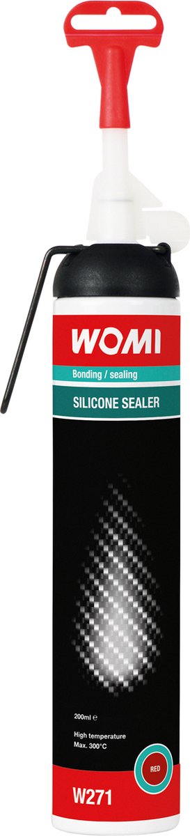 Womi siliconenpakking w271 – 200 ml rood – hittebestendige afdichting – oliebestendig – flexibel duurzaam