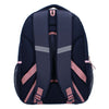 Milky kiss rugzak divine days donkerblauw met roze stippen, 3-vaks