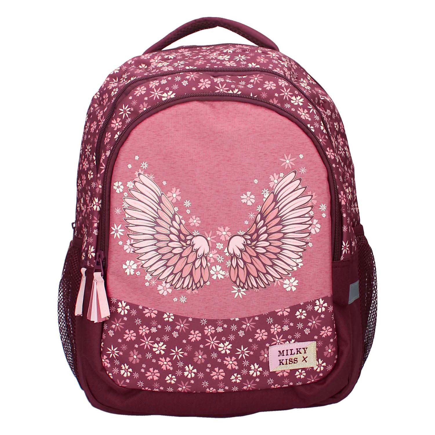 Milky kiss rugzak wild bliss bloemen, 3-vaks