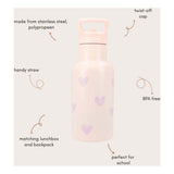 Kidzroom drinkfles sweet sips hartjes, 350ml - afbeelding 5