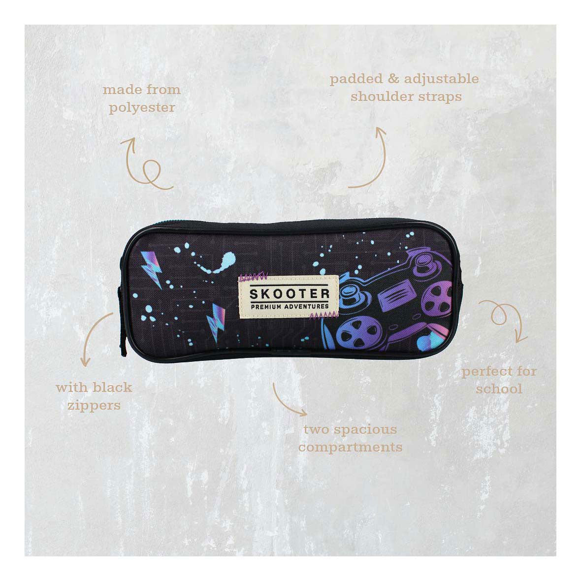 Vadobag skooter etui game face on