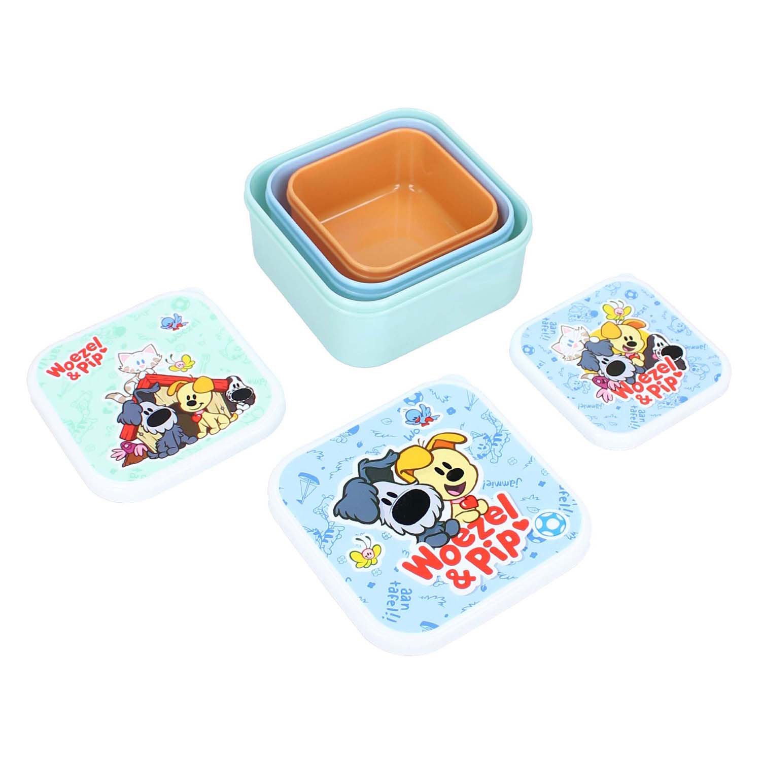 Vadobag woezel pip broodtrommel 3-in-1 fresh bites