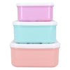 Vadobag frozen snackbox en fruitdoos lichtgroen en roze - 3in1