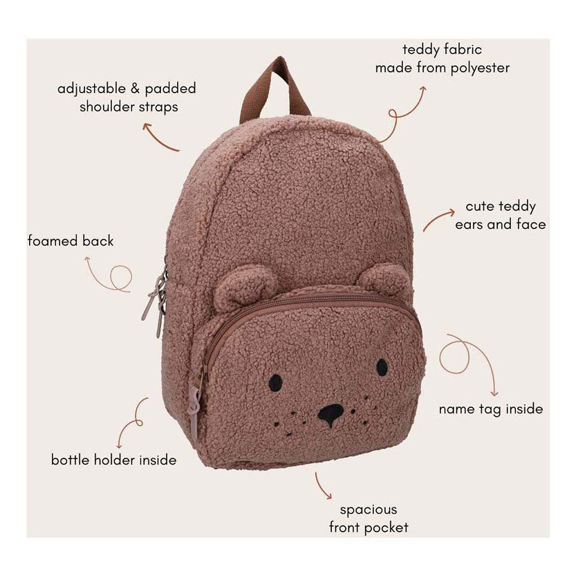 Kidzroom rugzak comfort friends - bruin