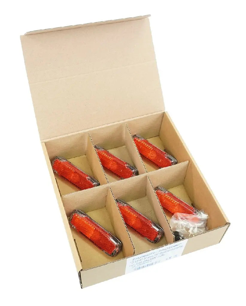 Busch muller busch müller dynamo tail light toplight 2c plus (workshop packaging with 6 pieces) red clear