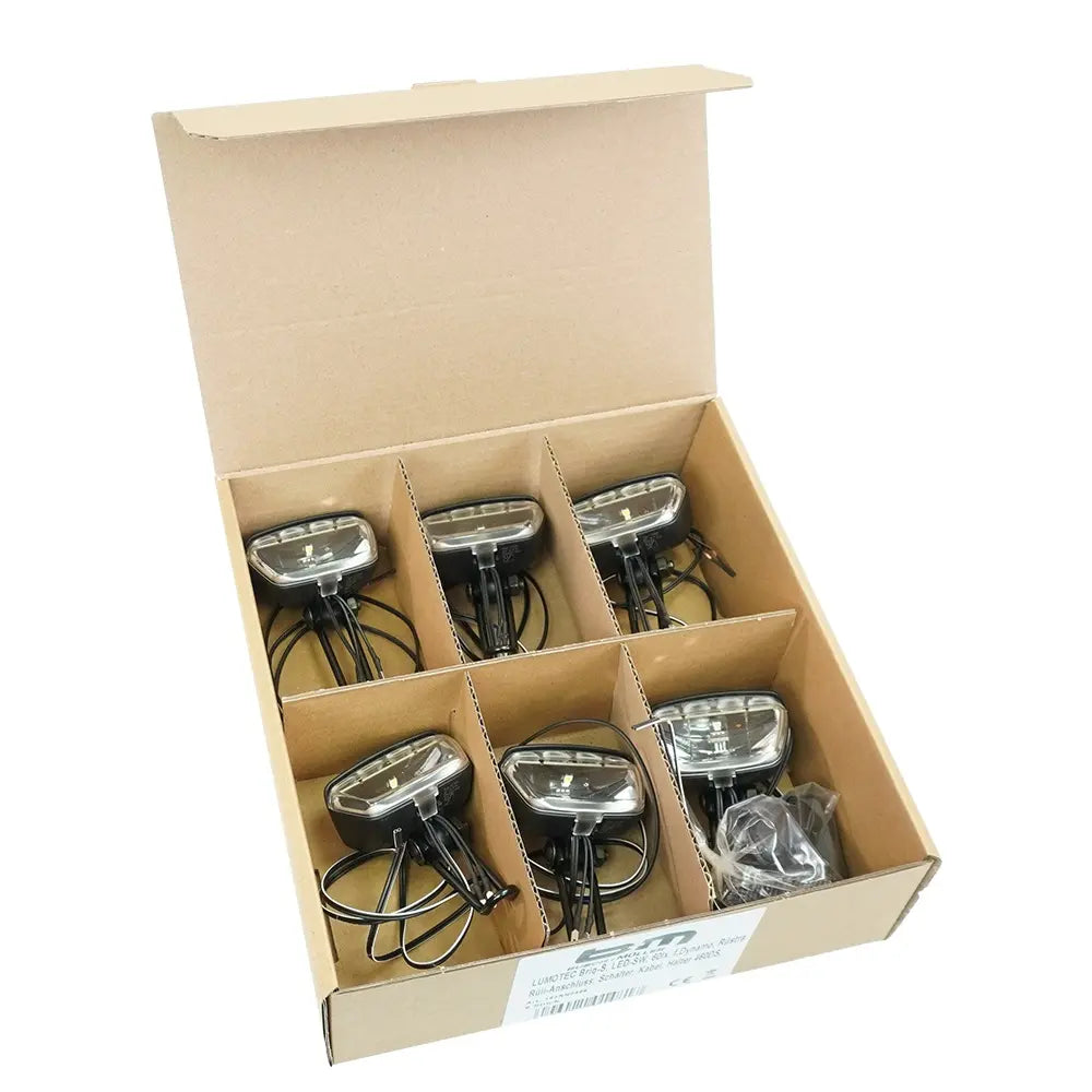 Busch + müller koplamp lumotec briq-s led fr.light b m lumotec briq-s n 6 pcs.