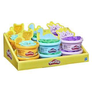 Playdoh pocket potjes en vorm assorti | 12 stuks