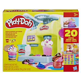 Playdoh regenboog shimmer cafe speelset