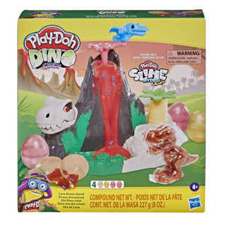 Play-doh slime hydro glitz dino vulkaan