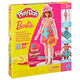 Play-doh -set barbie bloemen en franjes - maak poppenkleertjes - boetseerklei