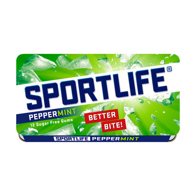 Sportlife peppermint suikervrije kauwgom 1x(48x18g)