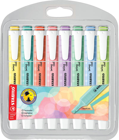 Stabilo swing cool pastel - markeerstift - set met 8 stuks