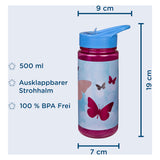 Undercover aero drinkfles vlinders, 500ml - afbeelding 3