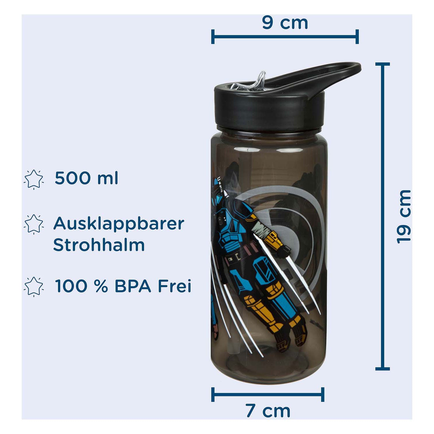 Undercover star wars serie - bidon - 500 ml - mandalorian - voor kinderen