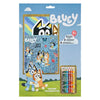 Undercover bluey kleurset kleurblok met potloden en stickers voor kinderen.