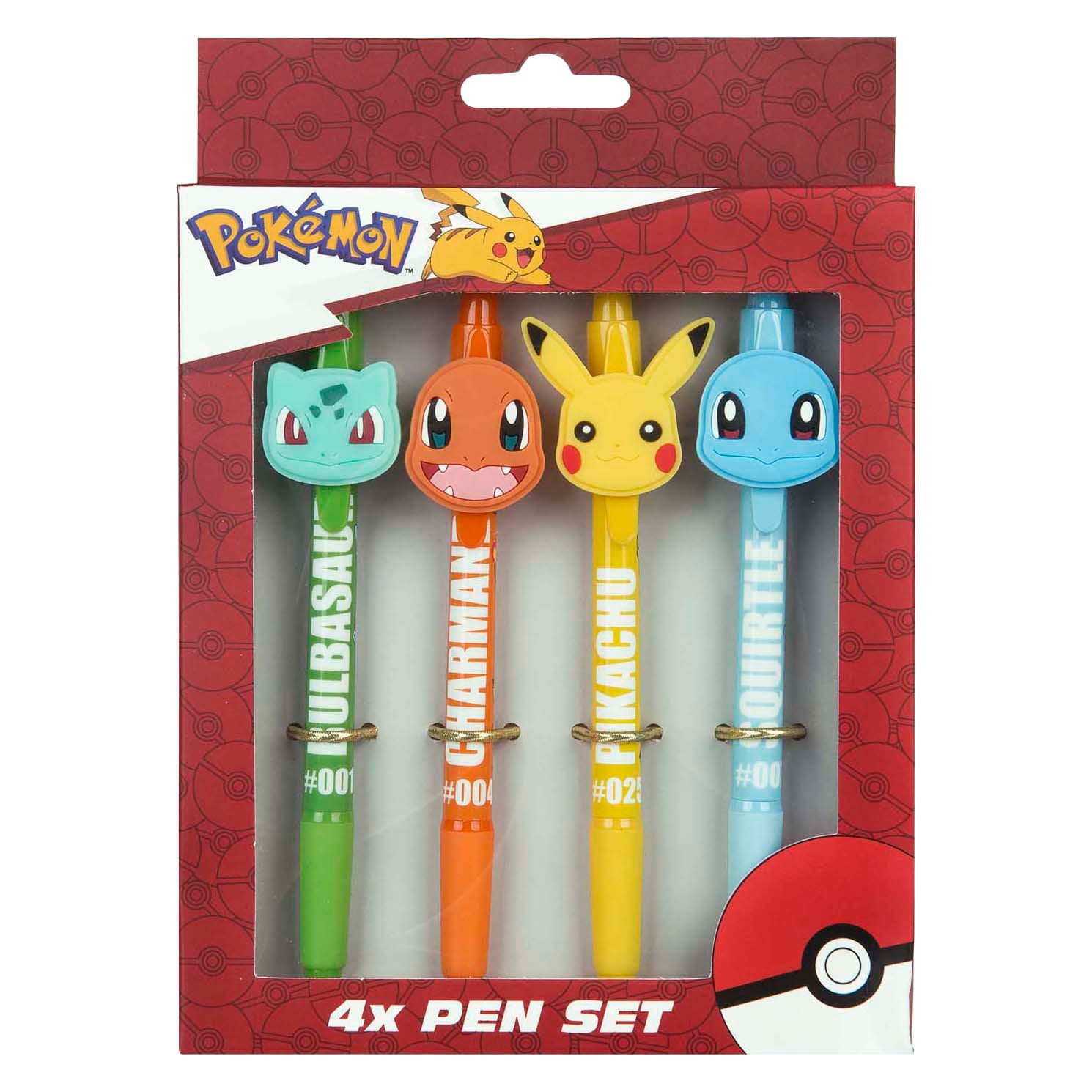 Undercover set balpennen pokemon, 4st.