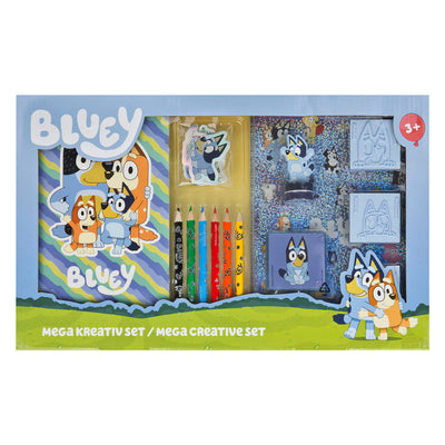 Undercover mega kleur en stempel set bluey - 15dlg.